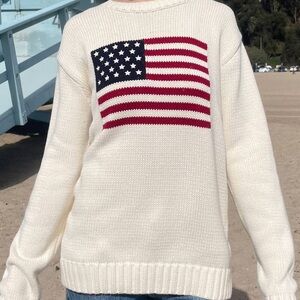 Brandy Melville Flag Sweater